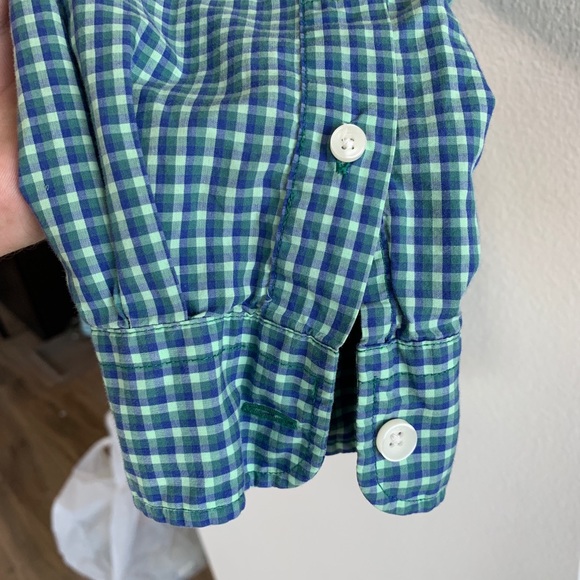 SCOTCH & SODA Green and Blue Check Button Down - Picture 5 of 7